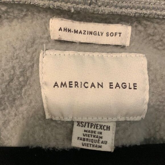 American Eagle Sz XS, EUC, oversized  hoodie, cozy lining, cotton blend - Picture 7 of 16